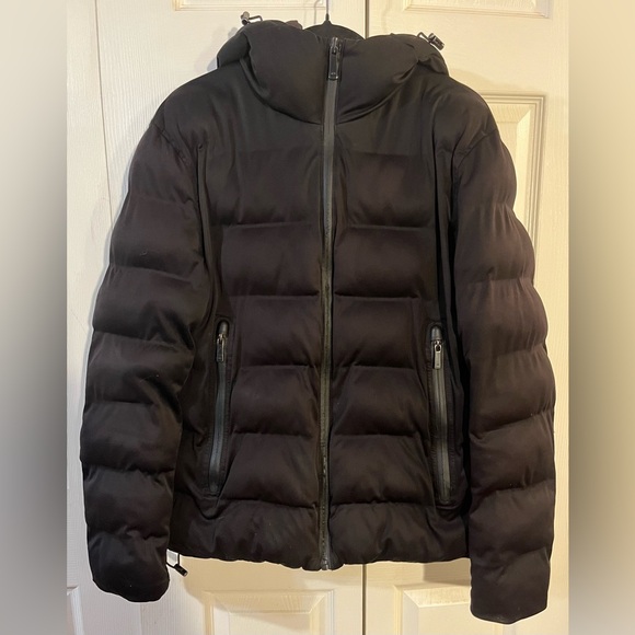 Zara Jackets & Blazers - Zara Women’s Hooded Puffer Jacket Water Repellent Black Mid Length Size M